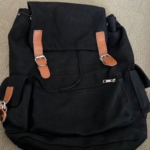 Black backpack, only used one time